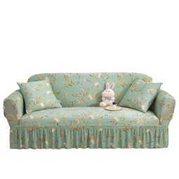 Stretch Sofa Cover Supplier - Wholesale Plant Leaves Printed