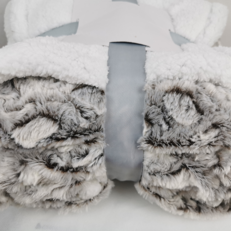 Sherpa Blanket Manufacturer - Embossed Flannel Cozy Purple