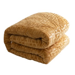 Flannel Quilt Manufacturer - Navy Blue Embossed Sherpa