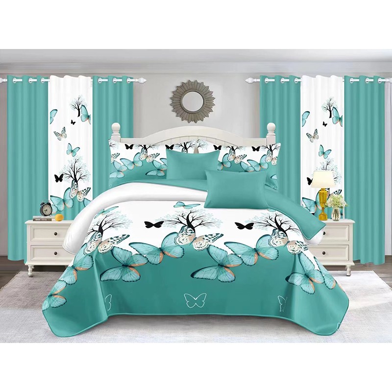 Curtain Bedding Set Supplier - Customized Luxury 12 Piece