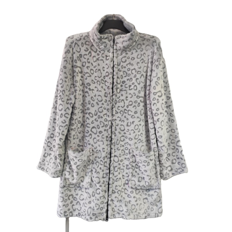 Hooded Bathrobe Factory - 100 Polyester Thick Luxury Winter