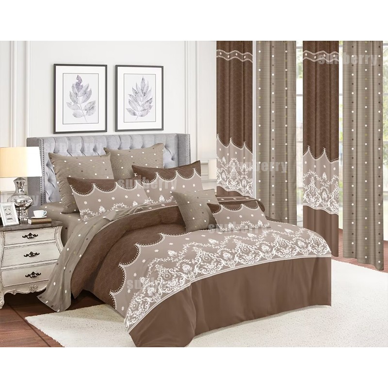 Curtain Bedding Set Supplier - New Design Wedding Bedroom Set
