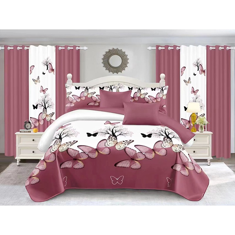 Curtain Bedding Set Supplier - Customized Luxury 12 Piece