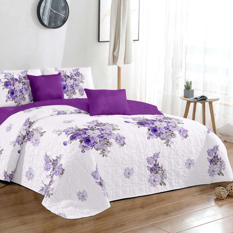 Bedspread Set Supplier - Solid Printed Hotel Home Quilt Coverlet