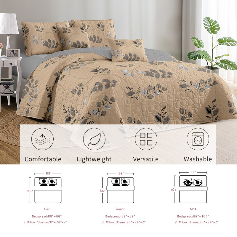 Quilt Set Manufacturer - Custom Printed Ultrasonic Bedspread