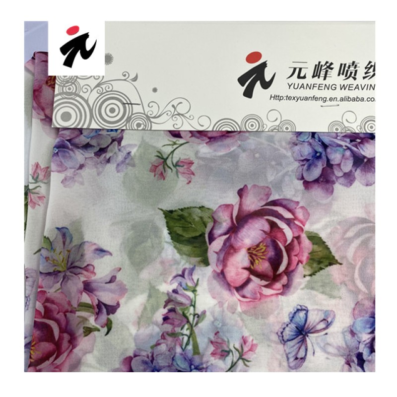 Chiffon Fabric Manufacturer - 100% Polyester 75D Dress