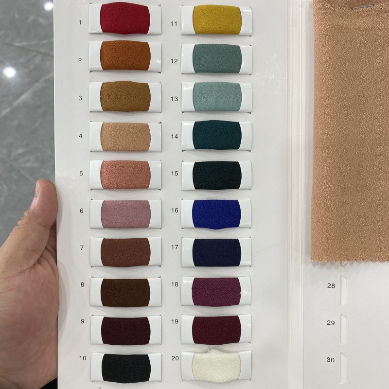 Como Crepe Manufacturer - Woven Plain Dyed Women's Fabric