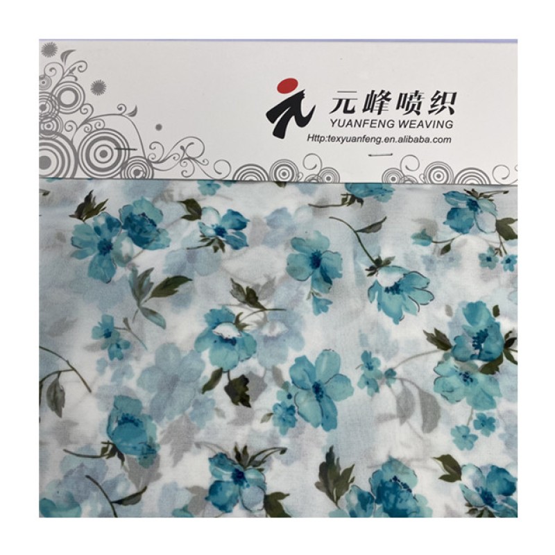 Summer Fabric Supplier - Flower Printing Chiffon Dress