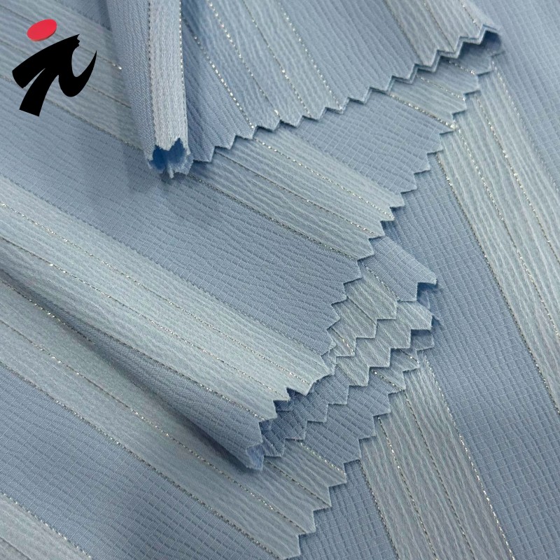 Polyester Fabric Manufacturer - Custom Shiny Stripe
