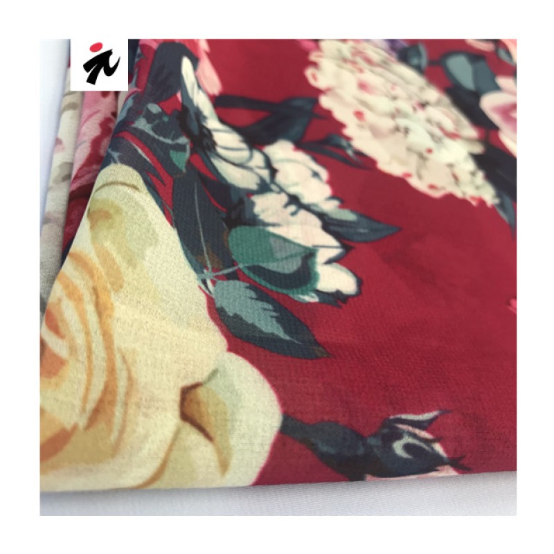 Chiffon Fabric Supplier - 100% Polyester Floral Print