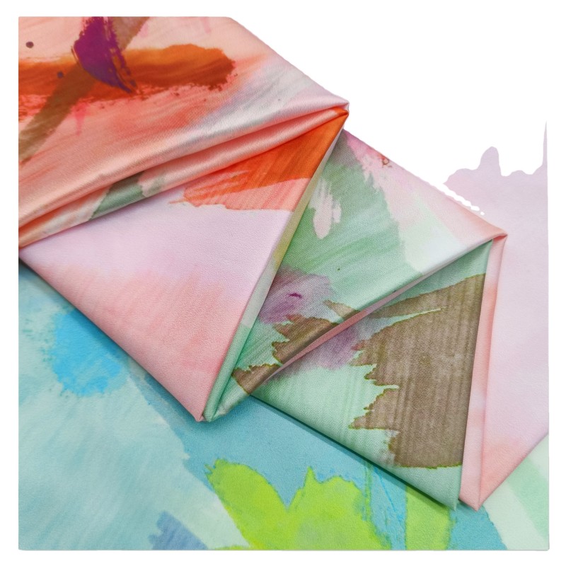 Bubble Chiffon Factory - 96%Polyester 4%Spandex Stock