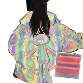 Reflective Fabric Supplier - Lozenge Rainbow Printing