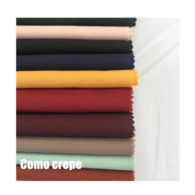 Moss Crepe Supplier - Single Face 100% Polyester Fabric