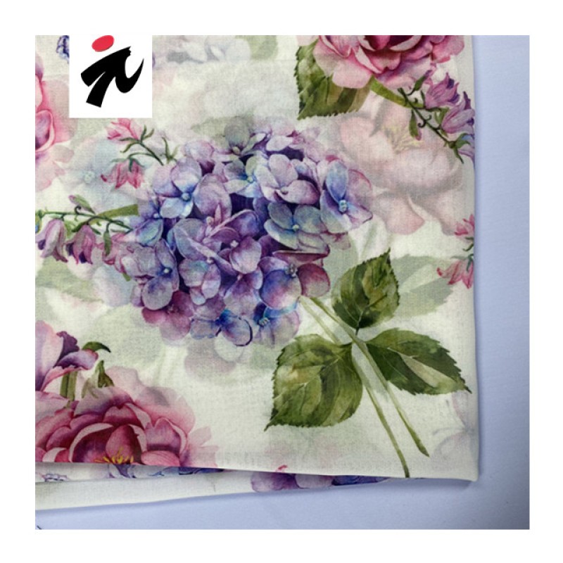 Woven Chiffon Manufacturer - Flower Print Polyester