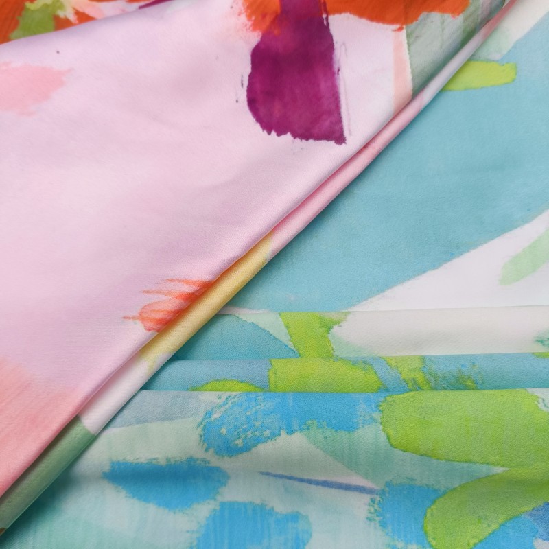 Bubble Chiffon Factory - 96%Polyester 4%Spandex Stock