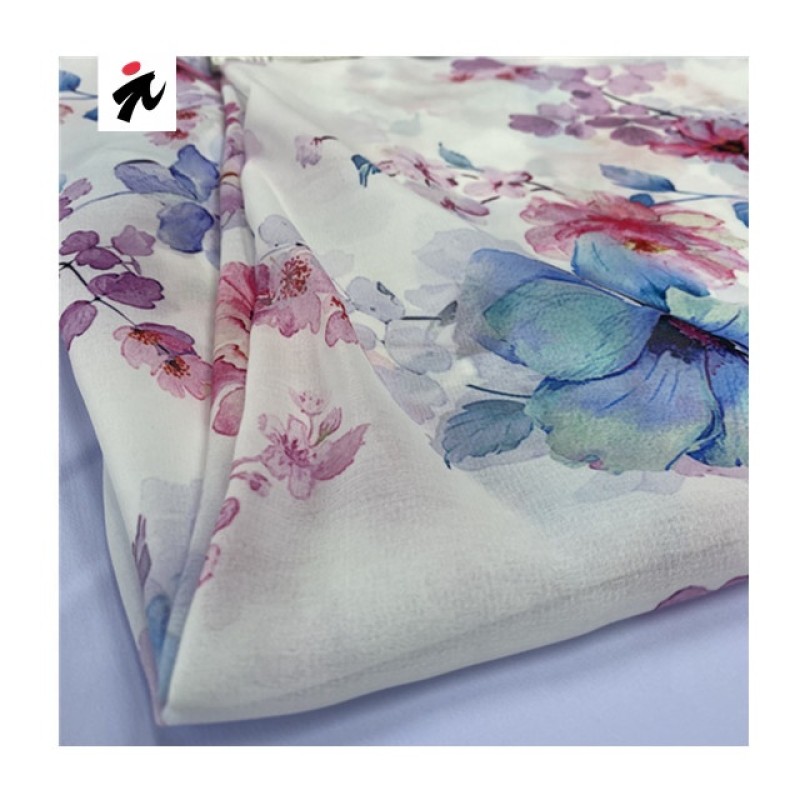 Printing Fabric Supplier - 75D Chiffon Flower Dress