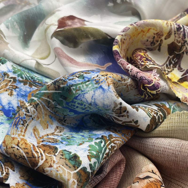 Canvas Fabric Supplier - Digital Printing Plain Rayon