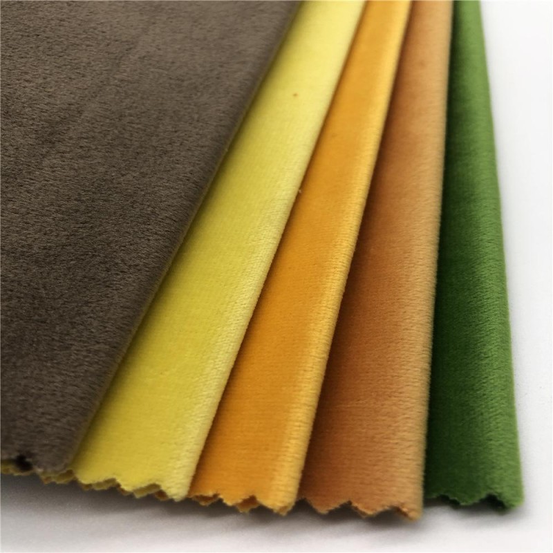Stretch Velvet Supplier - Korean Brown Polyester Curtain Roll