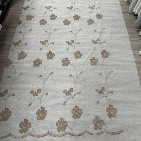 Brocade Fabric Supplier - 280cm Jacquard Voile Custom Embroidered