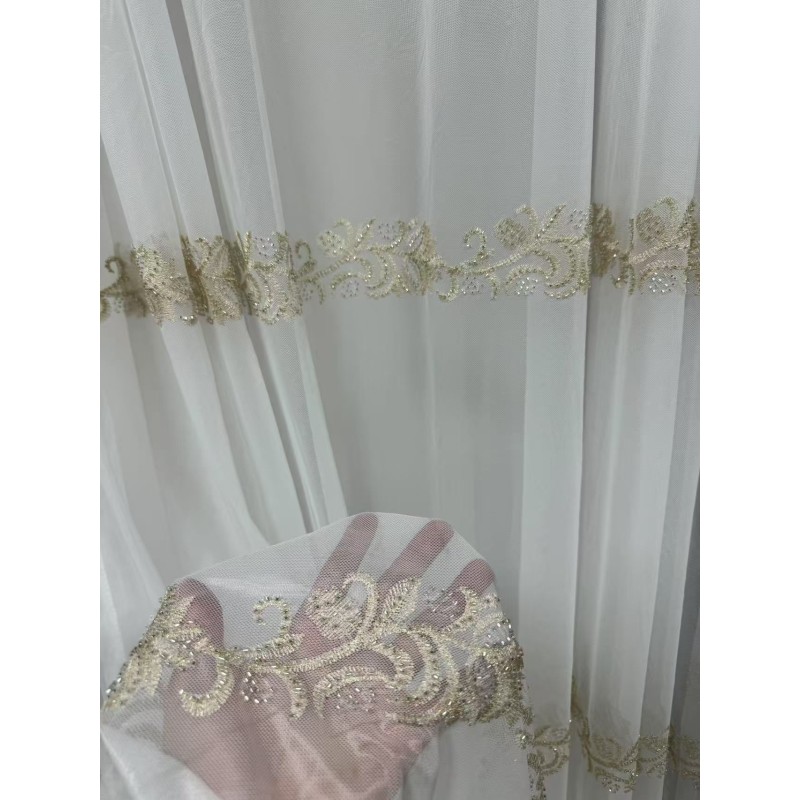 Lace Curtain Supplier - European Elegant Thick Sheer Material