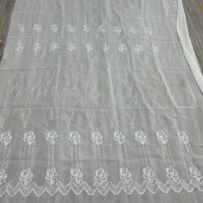 Embroidery Fabric Factory - European Floral Transparent Sheer