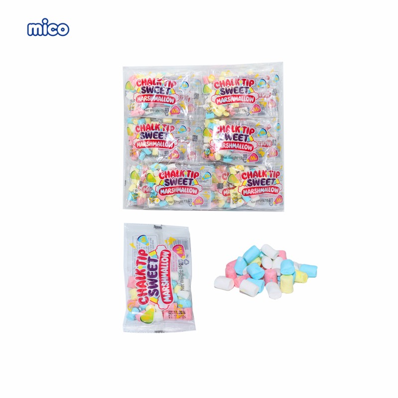 Guitar Shaped Marshmallows in Three Colors, Sweet Fruity Marshmallows, Soft and Fluffy in Bags