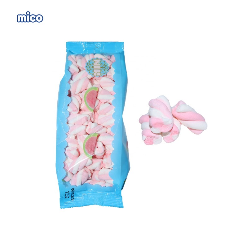 COLOFUL ROLLS SHAPE MARSHMALLOW