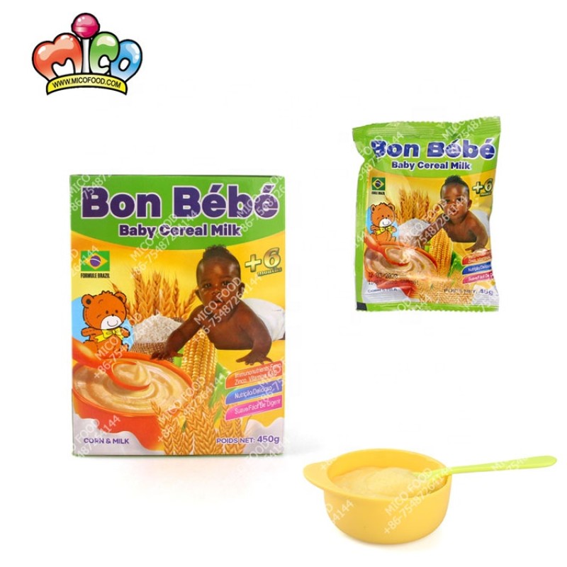 Bon Bebe Baby Food Infant Rice Cereal with Corn Milk