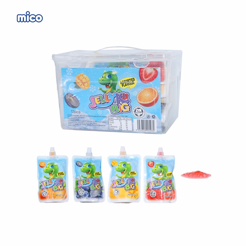 PIZZA SHAPE SWEET FRUIT FLAVOR PUDDING JELLY MIX