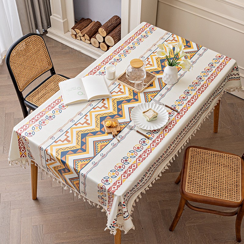 Tablecloth Manufacturer - Linen Bohemian Tassel