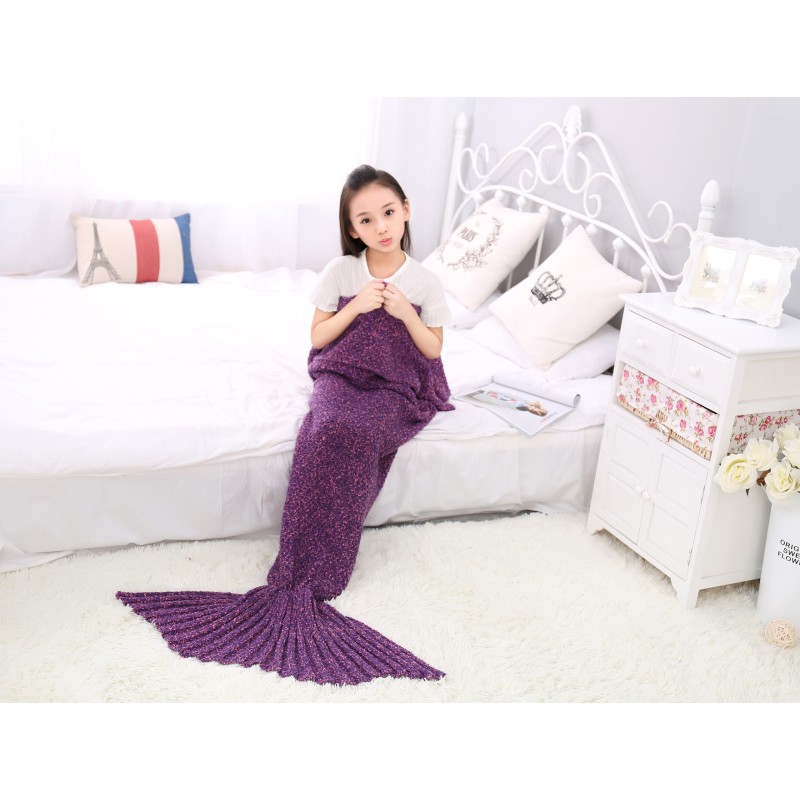 Throw Blanket Manufacturer - Mermaid Tail Knit Acrylic
