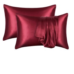 Pillowcase Manufacturer - Custom Logo Solid Color Satin