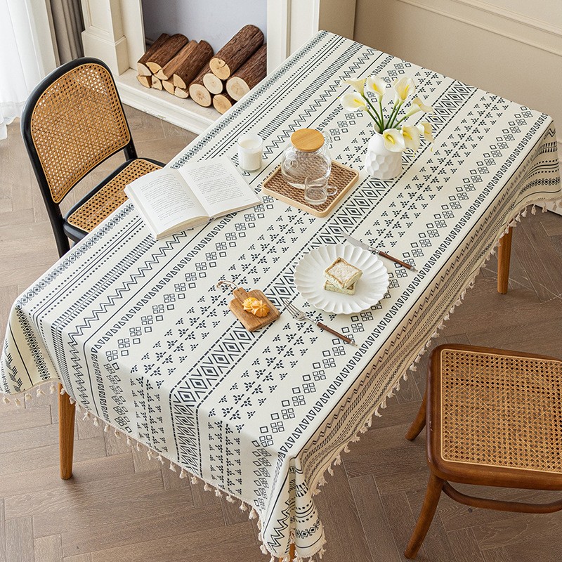 Tablecloth Manufacturer - Linen Bohemian Tassel