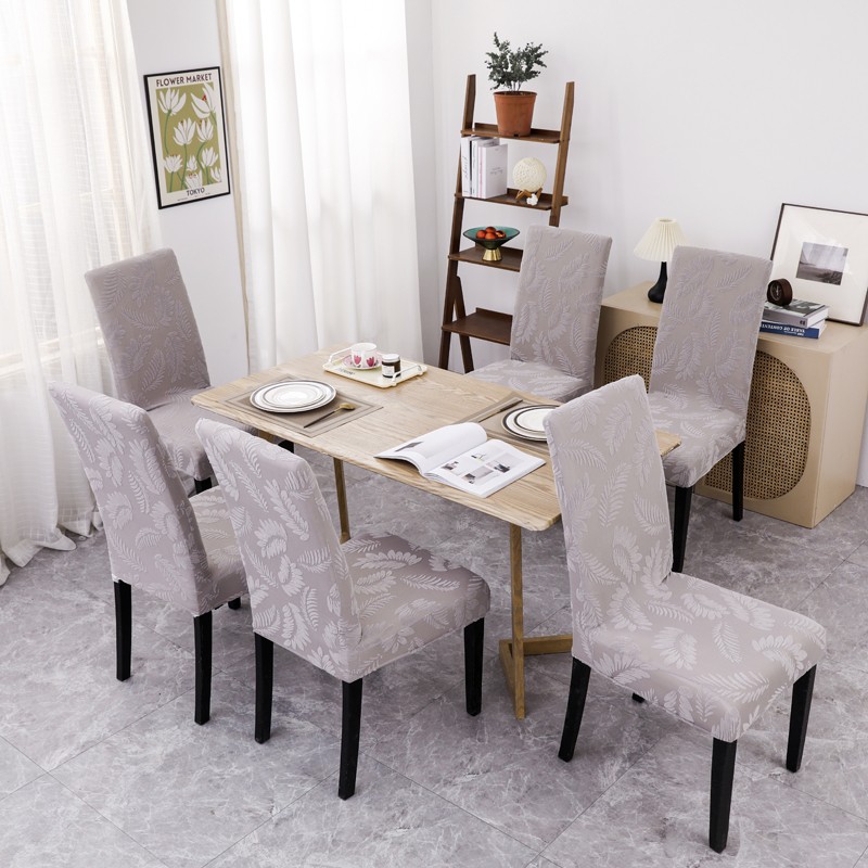 Dining Chair Cover Factory - Waterproof Jacquard Stretch