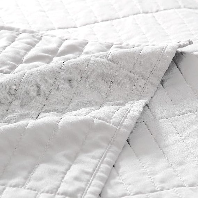 Bedspread Set Factory - King Size White Lightweight Coverlet