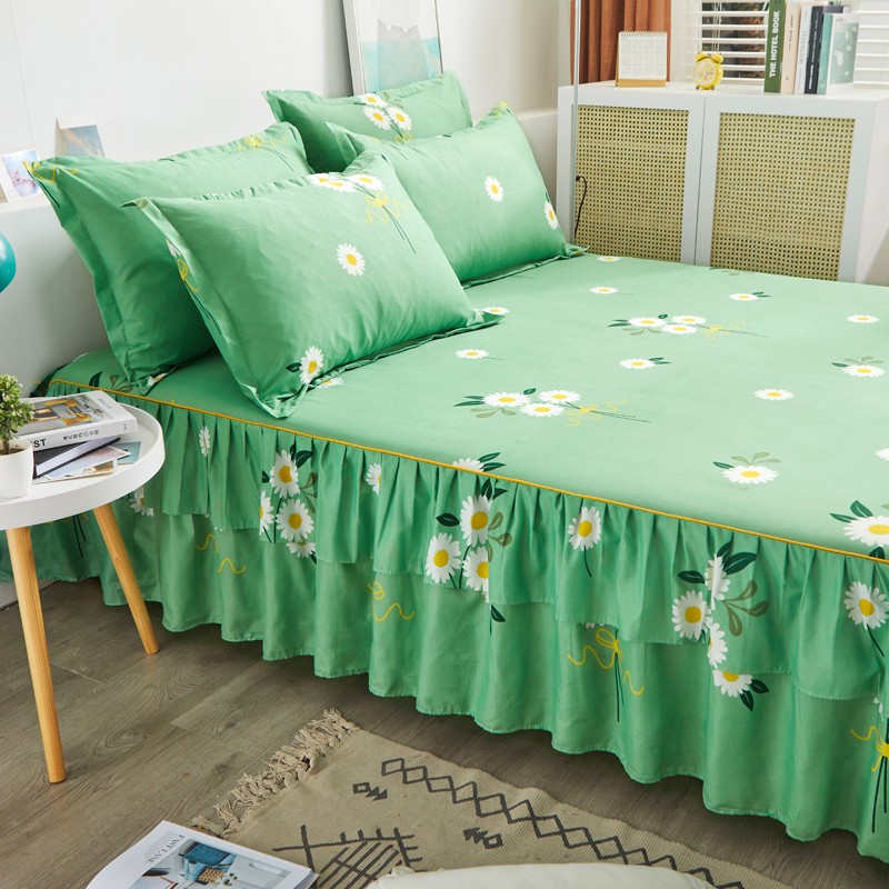 Bed Skirt Factory - Custom Microfiber Printed Daisy