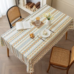 Tablecloth Manufacturer - Linen Bohemian Tassel