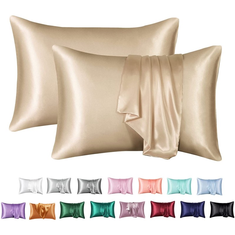 Silk Pillowcase Supplier - Shinning Silky Envelope Closure