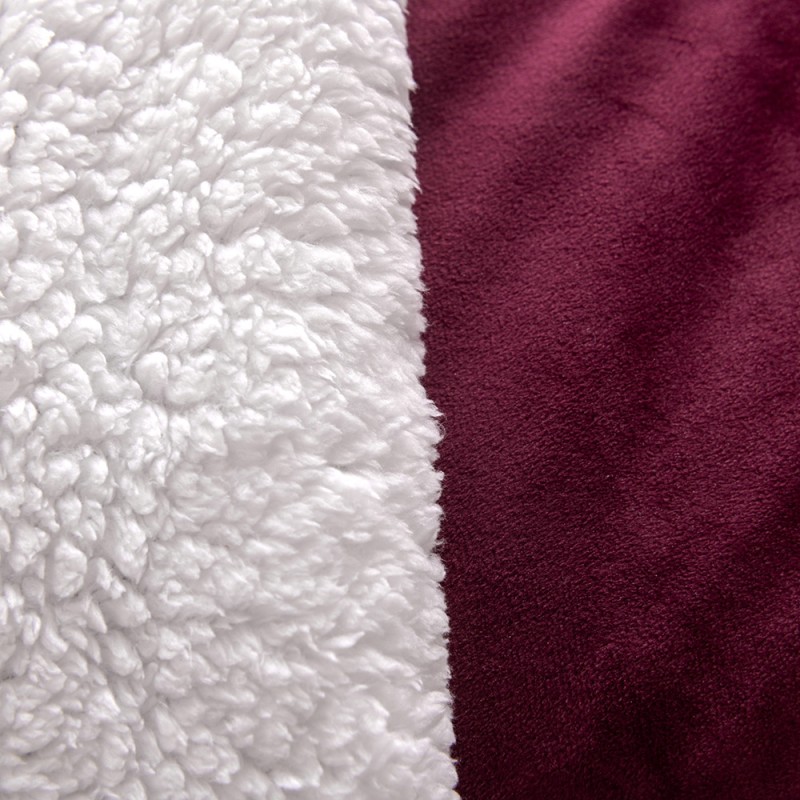 Quilt Supplier - Velvet Dark Color Sherpa Fleece