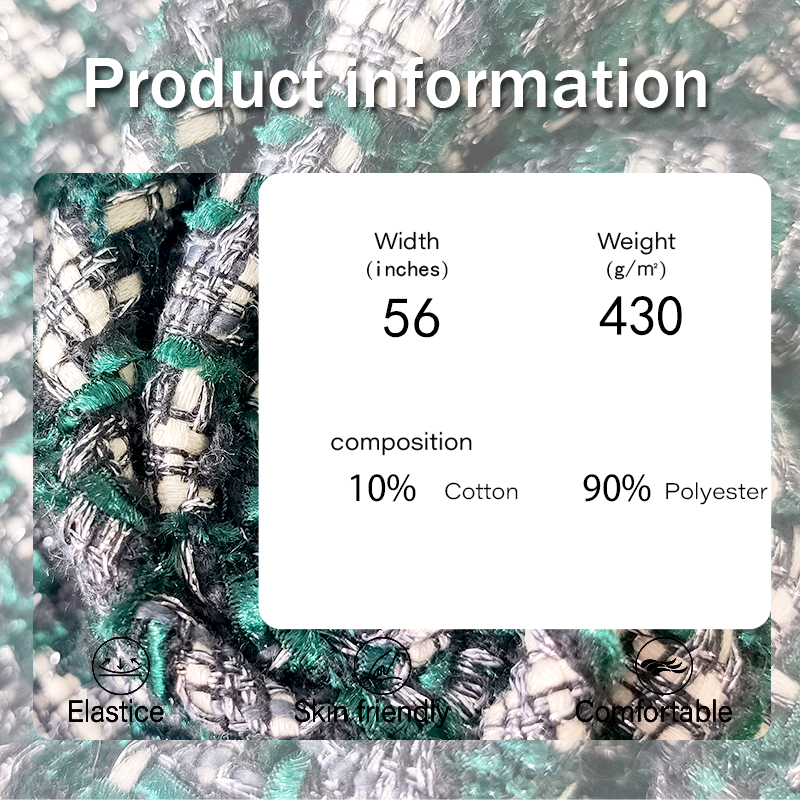 Jacquard Fabric Factory - 430GSM Polyester Cotton Woven