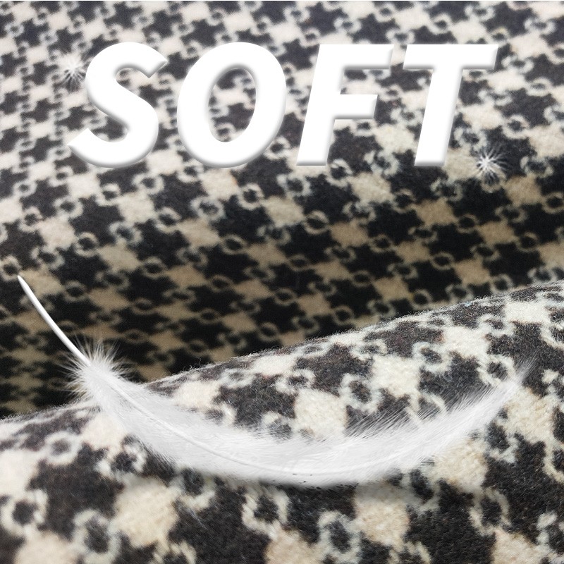 Woolen Fabric Manufacturer - 382GSM Women's Warm Check