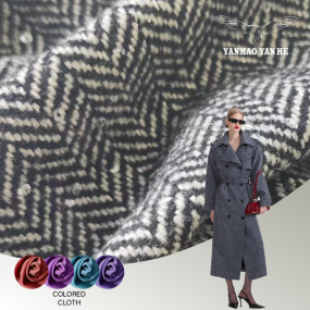 Wool Suit Fabric Factory - 410GSM Polyester Woven Soft