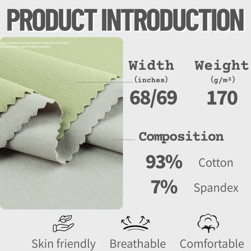 Cotton Spandex Fabric Factory - Single Jersey Soft Stretch