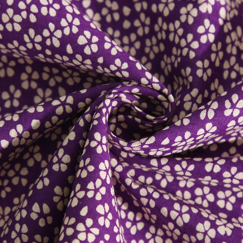 Cotton Fabric Factory - Custom Flower Plants Woven Textile