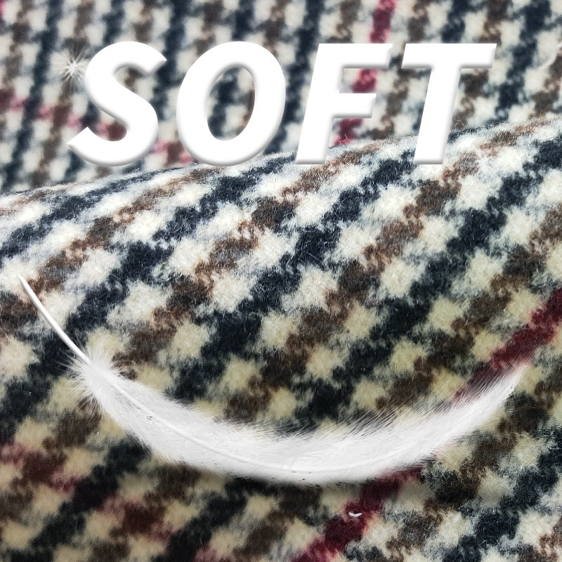 Woolen Fabric Manufacturer - 330GSM Heavy Weight Check