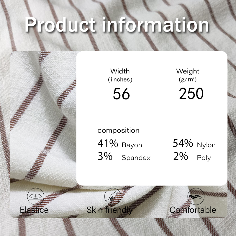 Nylon Fabric Factory - 250GSM Stripe Pattern Blended