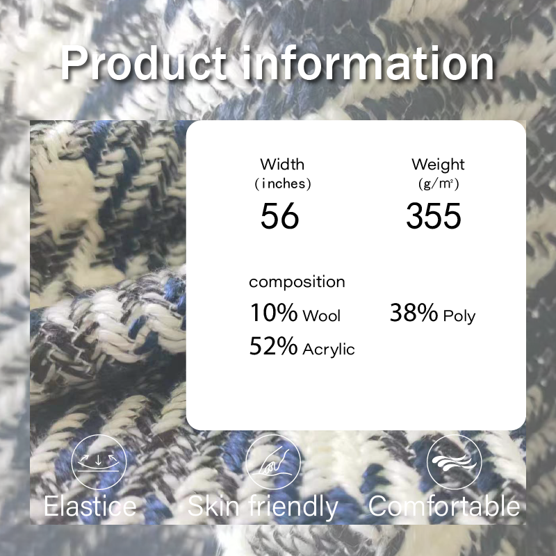 Tweed Fabric Manufacturer - Polyester Glitter Style Fancy