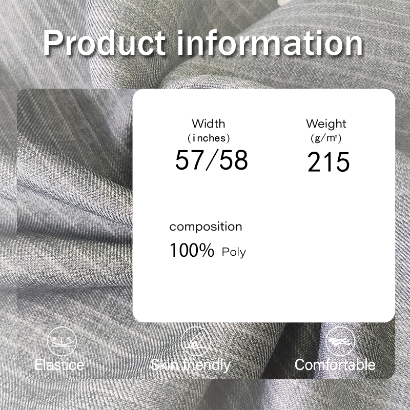 Recycling Fabric Manufacturer - 215GSM Yarn Dyed Solid