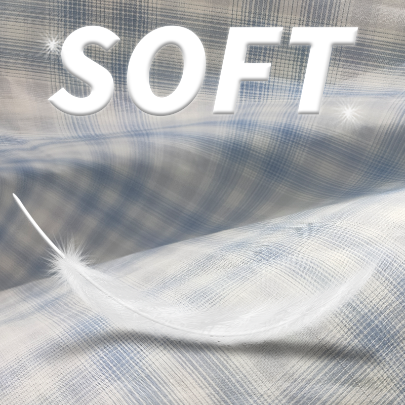 Cotton Fabric Factory - 93GSM Lightweight Soft Check