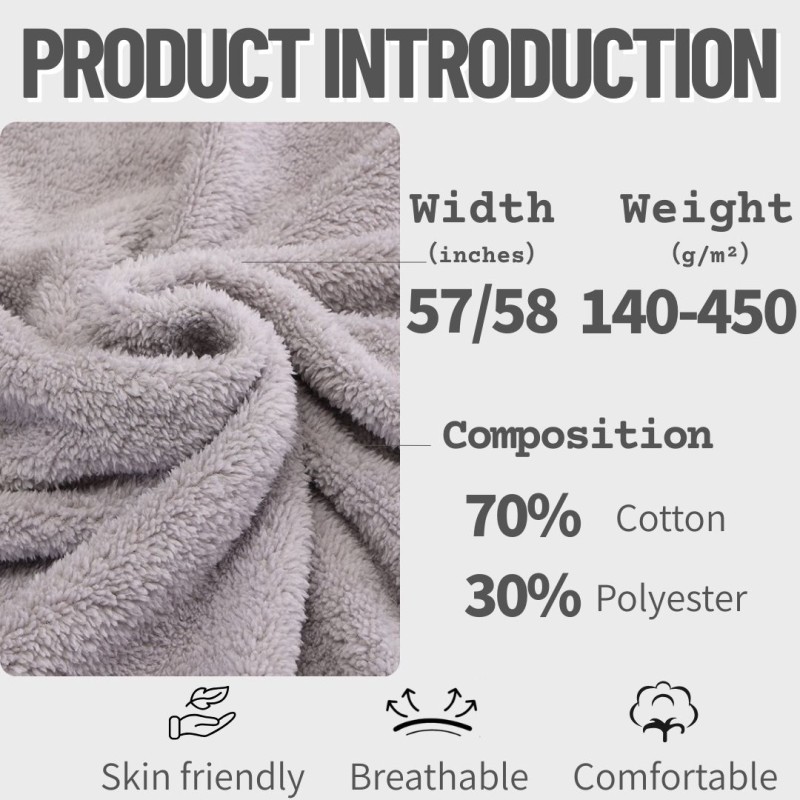 Fleece Fabric Factory - Double-Sided Knitted Cotton Comfortable